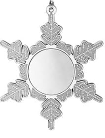 Snowflake (copo de nieve) ornamento de navidad